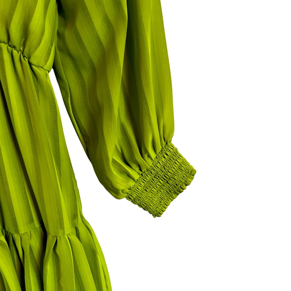 Maison Tara  Chloe Apricot Green Mini Dress. Size 8 - Picture 6 of 15